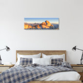 Half Dome Zonsondergang van Mt Watkins - Yosemite Canvas Afdruk (Insitu (Slaapkamer))