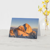 Half Dome Zonsondergang van Mt Watkins - Yosemite Kaart (Gele Bloem)