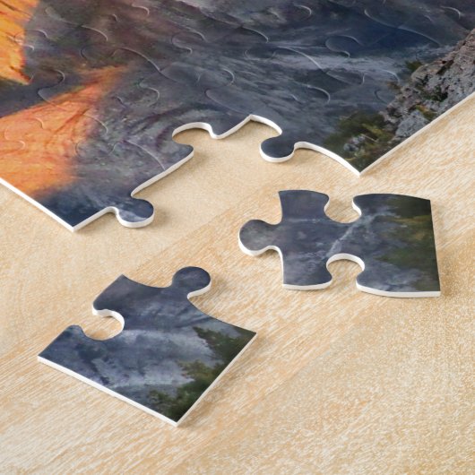 Half Dome Zonsondergang van Mt Watkins - Yosemite Legpuzzel (Zijkant)