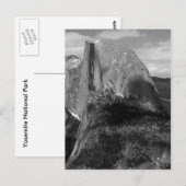 Half Dome Zwart-wit Briefkaart (Voorkant / Achterkant)