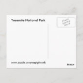 Half Dome Zwart-wit Briefkaart (Achterkant)