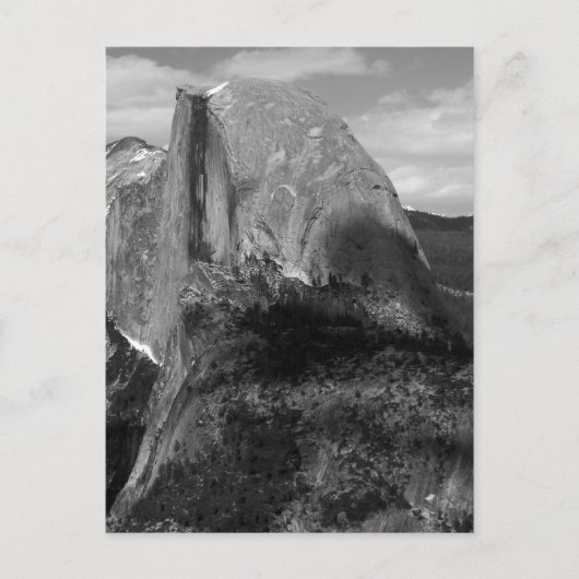 Half Dome Zwart-wit Briefkaart (Voorkant)