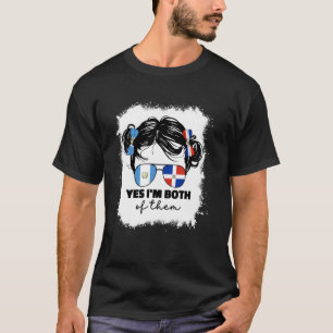 Half Dominicaans En Guatemalteeks Guatemala Vlag K T-shirt