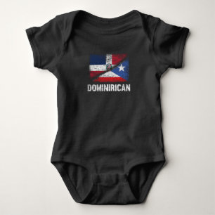 Half Dominicaans Half Puerto Ricaans Vlag Dominica Romper