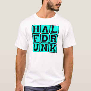 Half dronken, optimistische kijk t-shirt