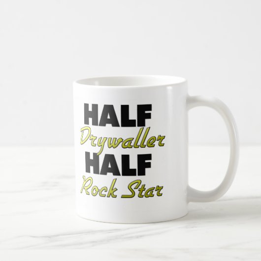 Half Drywaller Half Rock Star Koffiemok (Rechts)