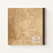 Half een avocado illustratie gepersonaliseerde com notitieboek (Achterkant)