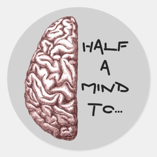 Half een Mind Sticker (Voorkant)