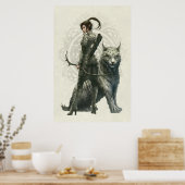 HALF ELF GIRL door Kerem Beyit Poster (Keuken)