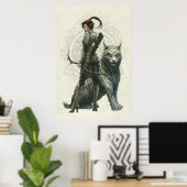 HALF ELF GIRL door Kerem Beyit Poster (Thuiskantoor)