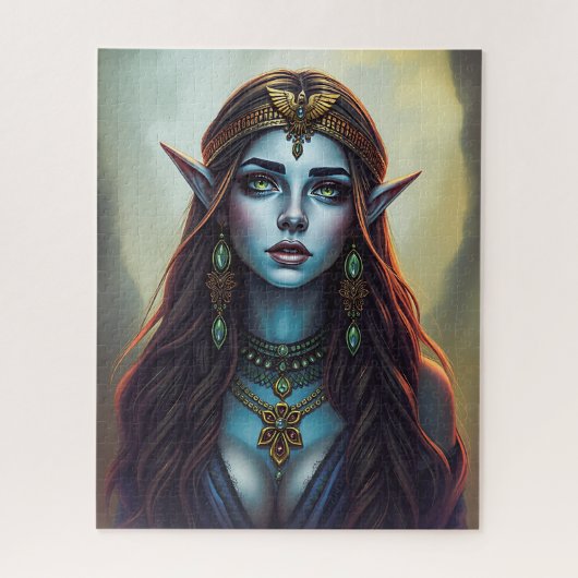 Half-Elven Priesteres Jigsaw Puzzel (Verticaal)