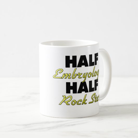 Half Embryoloog Half Rock Star Koffiemok (Voorkant rechts)