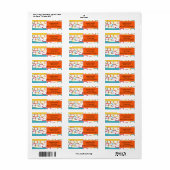 Half en Half Etiket (Full Sheet)