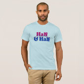 Half en Half T-shirt (Voorkant volledig)