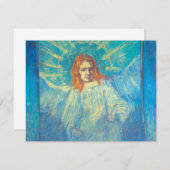 Half figuur van Angel, Vincent van Gogh Invitation (Voorkant / Achterkant)