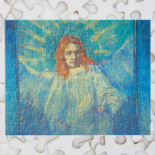 Half figuur van een engel door Vincent van Gogh Legpuzzel