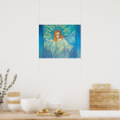 Half figuur van een engel door Vincent van Gogh Poster (Keuken)