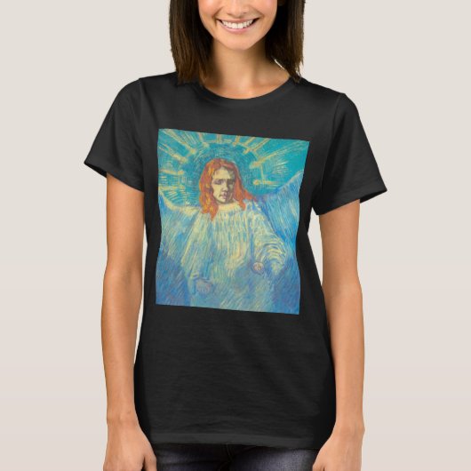 Half figuur van een engel door Vincent van Gogh T-shirt (Voorkant)