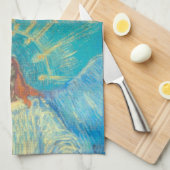 Half figuur van een engel door Vincent van Gogh Theedoek (Quarter Fold)