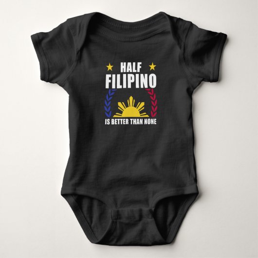 Half Filipino American Filippijnen Pinoy Pinay Romper (Voorkant)