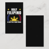 Half Filipino American Filippijnen Pinoy Pinay Visitekaartje (Voorkant / Achterkant)