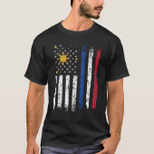 Half Filipino Half-American Flag Philippines, VS T-shirt (Voorkant)