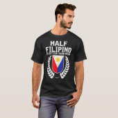 half filippino is beter dan geen pinoy pride 1 t-shirt (Voorkant volledig)