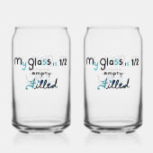 Half Filled Glass Blikvorm Glas (Voorkant)