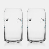 Half Filled Glass Blikvorm Glas (Links)