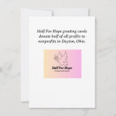 Half For Hope - Birthday Card Kaart (Achterkant)