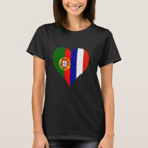 Half Frans Half Portugees Een Frankrijk Portugal V T-shirt