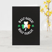 Half Gaelic Half Garlic Card Kaart (Gele Bloem)