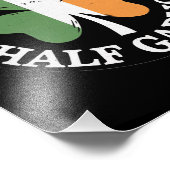 Half Gaelic Half Garlic Iers Italiaans St. Patrick Foto Afdruk (Hoek)