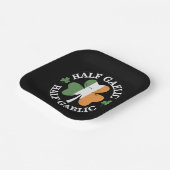 Half Gaelic Half Garlic Iers Italiaans St. Patrick Papieren Bordje (Gebogen)