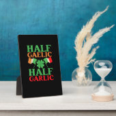 Half Gaelic Half Garlic St. Patricks Day Ierland I Fotoplaat (Zijkant)