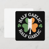 Half Gaelic Half Knoflook Iers Italiaans St. Patri Kaart (Voorkant / Achterkant)