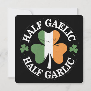 Half Gaelic Half Knoflook Iers Italiaans St. Patri Kaart