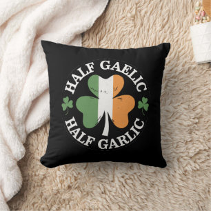 Half Gaelic Half Knoflook Iers Italiaans St. Patri Kussen