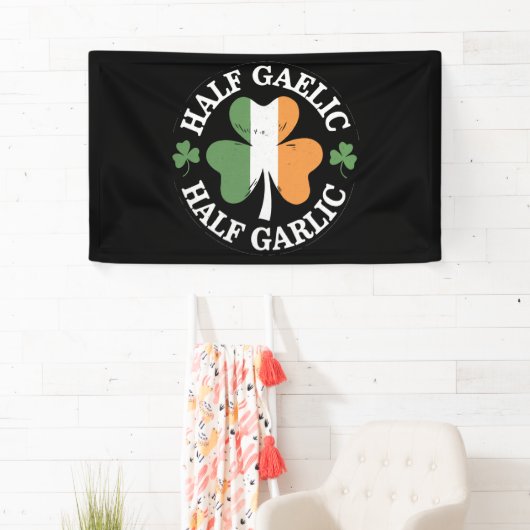 Half Gaelic Half Knoflook Iers Italiaans St. Patri Spandoek (Insitu)