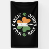 Half Gaelic Half Knoflook Iers Italiaans St. Patri Spandoek (Verticaal)