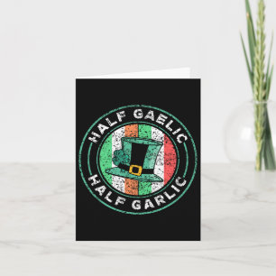 Half Gaelic Half Knoflook St. Patricks Dag Ierland Kaart