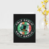 Half Gaelic Half Knoflook St. Patricks Dag Ierland Kaart (Gele Bloem)