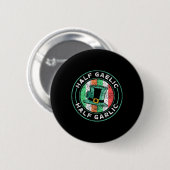Half Gaelic Half Knoflook St. Patricks Dag Ierland Ronde Button 5,7 Cm (Voorkant /achterkant)