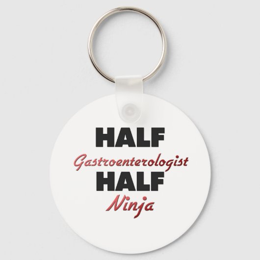 Half Gastro-enteroloog Half Ninja Sleutelhanger (Voorkant)