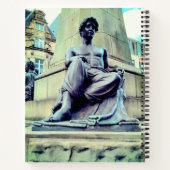 Half gekleed man notitieboek (Achterkant)