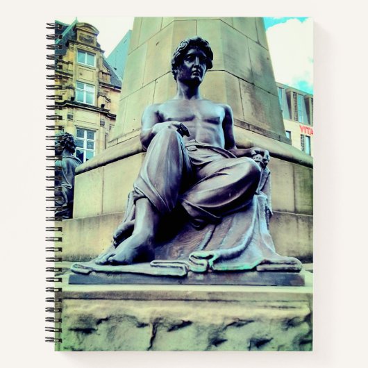 Half gekleed man notitieboek (Voorkant)