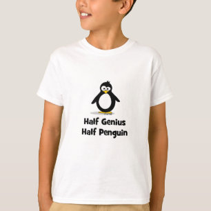 Half Genius Half Penguin T-shirt