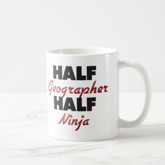 Half Geographer Half Ninja Koffiemok (Rechts)