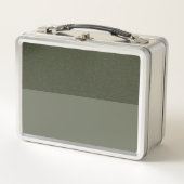 Half gespikkelde Moss Metal Lunchbox –  (Voorkant)