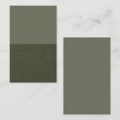 Half getextureerd mos groen Visitekaartje – aanpas (Voorkant / Achterkant)